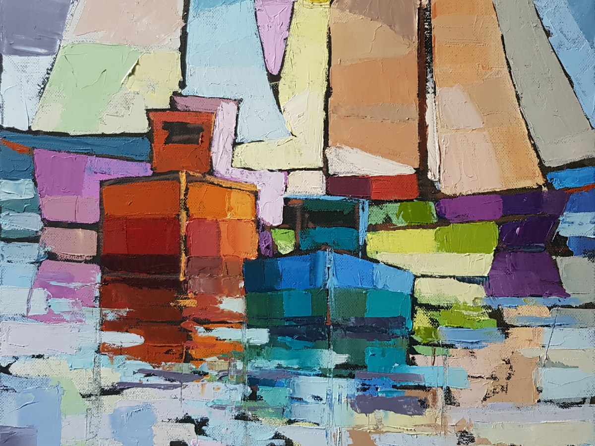 Vieux bateaux colorés