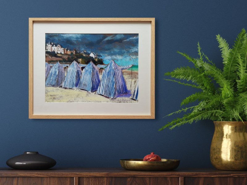 Pastel. Les tentes de plage 2 – Dinard