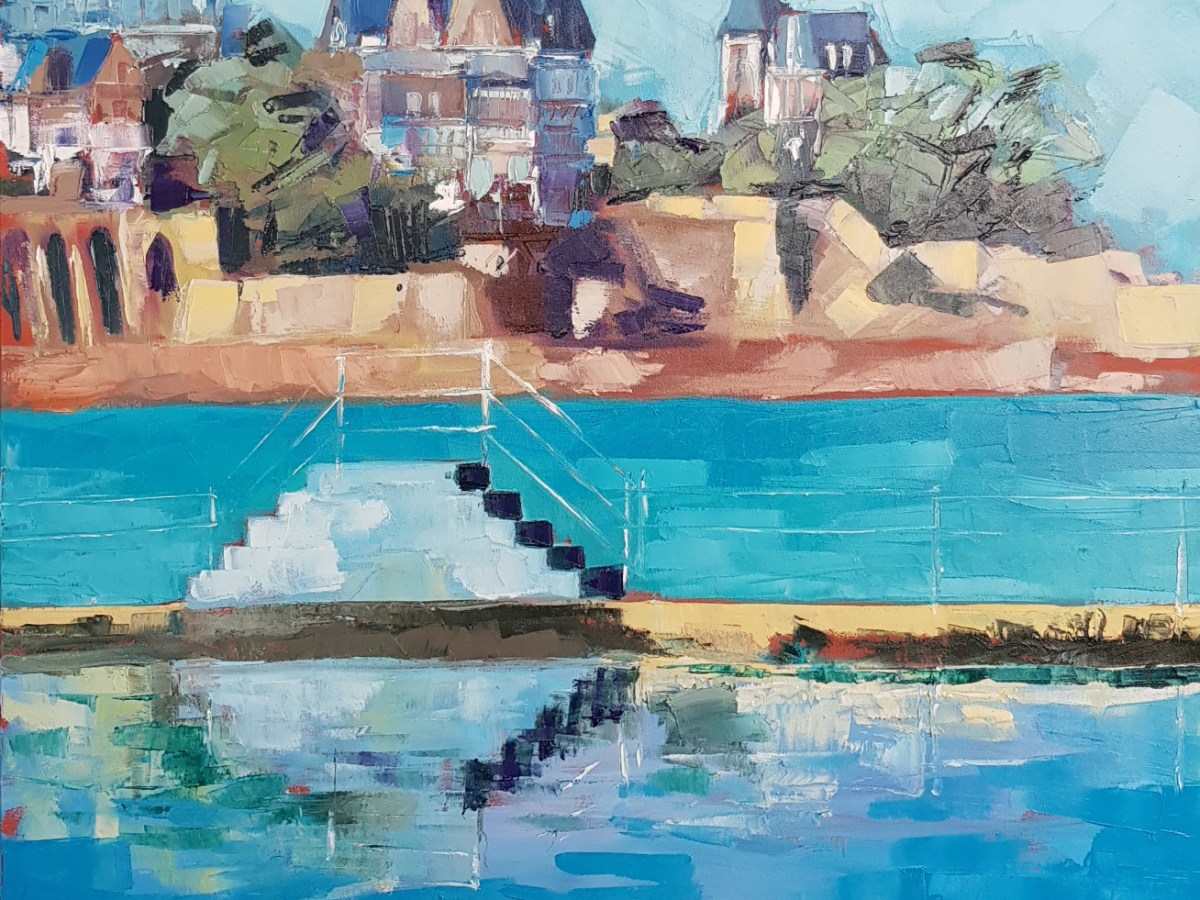 Dinard, la piscine découverte de la plage de l&rsquo;Ecluse